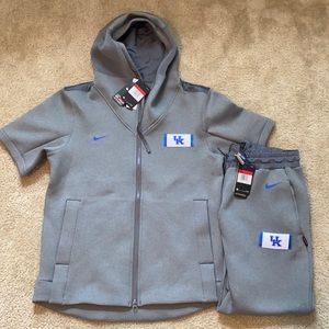 Grey Kentucky Short Sleeved Set- warm up suit